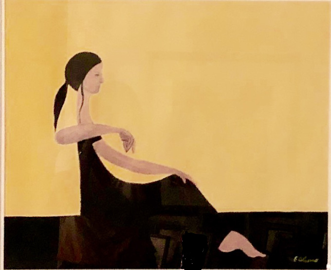 Elena Alonso art Seated Woman